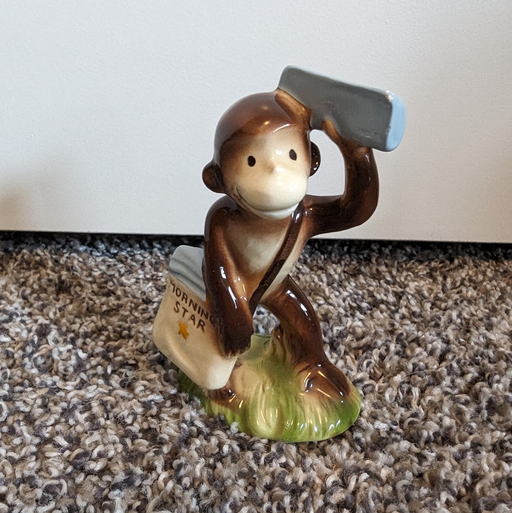 Curious George morning star newspaper boy from 1981 by Gotham